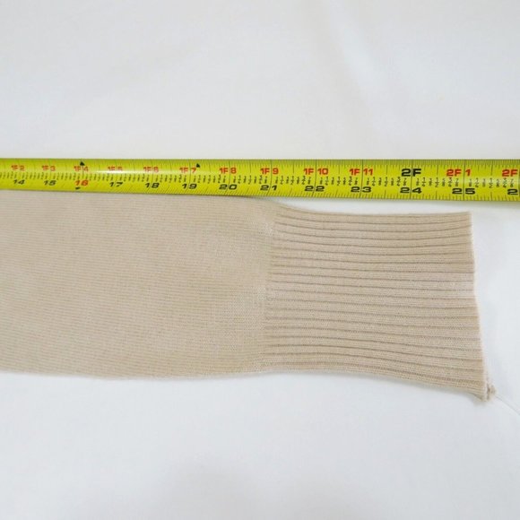 Nanette Lepore Women's Sweater Size M 100% 2 Ply Cashmere Oatmeal Beige - Picture 10 of 13